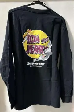 トムとジェリー ロングスリーブTシャツ ブラック