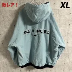 【超稀少】NIKE アクティブジャケット　XL フリース　リバーシブル　刺繍ロゴ
