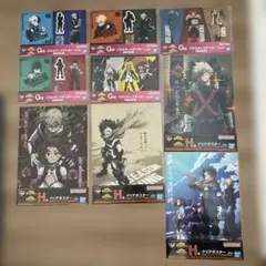 ［新品未開封］僕のヒーローアカデミア ステッカー クリアポスター　9点セット