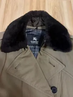 バーバリーブラックレーベル コート ファー取り外し可能