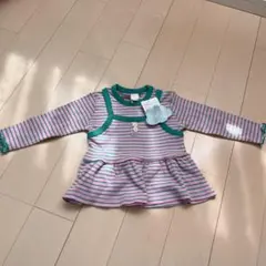 フリル付き長袖Tシャツ