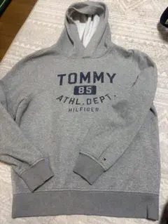 TOMMY HILFIGER トミーヒルフィガー パーカー グレー 裏起毛 S
