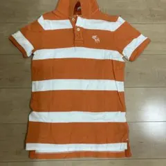 Abercrombie&Fitch アバクロ　ボーダー　半袖　ポロシャツ　S