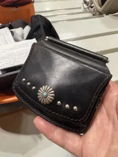 ナ*ト様 6T Leather Works マネークリップ ドラーロ赤 キーホル - メルカリ