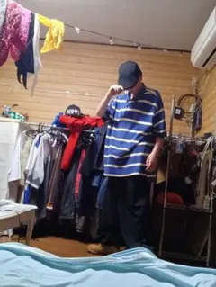 ラルフローレンポロシャツ 3xl bboy hiphop　着画のサムネイル