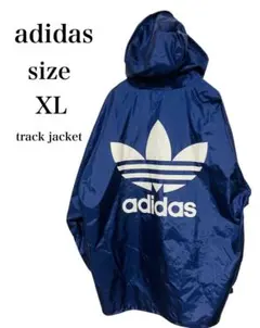 adidas アディダス　トラックジャケット トレフォイル ブルー ナイロン