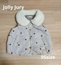 ◆美品◆Jolly Jury 水玉模様ダウンベスト 95