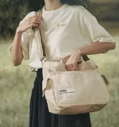 【moi tytto】 アウトポケットショルダーバッグコーデュロイ