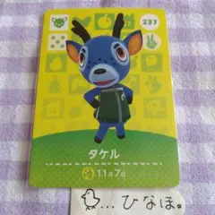 あつまれどうぶつの森amiiboカード タケル