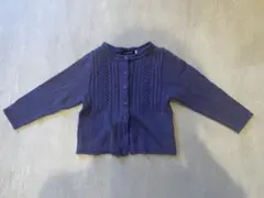 週末 SALE！美品♪BeBe パープルカーディガン 110