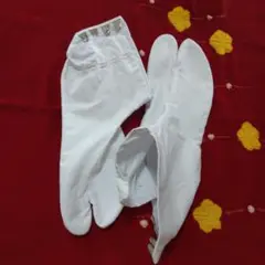 白 足袋 金属ボタン付き