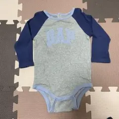 GAP グレー ネイビー ロンパース12−18M