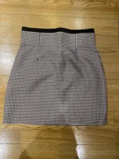 ZARA ギンガムチェック タイトスカート M