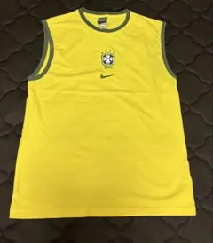 00s NIKE ブラジル代表 CBF ノースリーブ ユニフォームTシャツ地　M