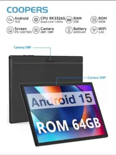 COOPERS Androidタブレット 64GB