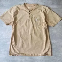 い*ん様 カーハート　ヘンリーネック　ベージュ　オーバーサイズXL 胸ポケット