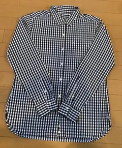 無印良品　ギンガムチェックシャツ　Lのサムネイル