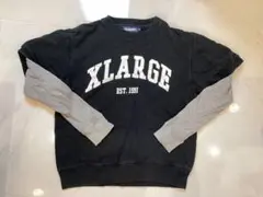 XLARGE 長袖トレーナー ネイビー/グレー
