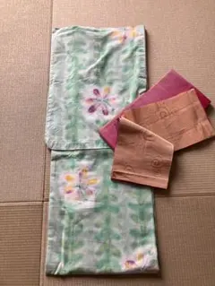 浴衣 帯セット 花柄 パステルカラーのサムネイル