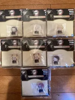 一番くじ　鬼滅の刃　心を燃やせ　アクリッツマスコット　6種7個セット