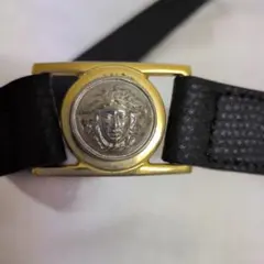 GIANNI VERSACE 本革 レザーベルト メデューサ ブラック 3連 美品】ジャンニヴェルサーチ 3連 メデューサ ベルト ブラック｜Yahoo