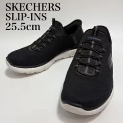 SKECHERS SLIP-INS 25.5cm ブラック スケッチャーズ