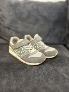 New Balance 18cm YV996 グレー/グリーン