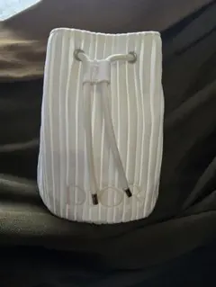 Dior ホワイト プリーツポーチ