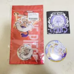 ワンピース ルフィ ギア5 応募者全員サービス オーロラアクキー 缶バッジ など