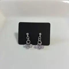 8.パープルカラー系　シンプルピアス