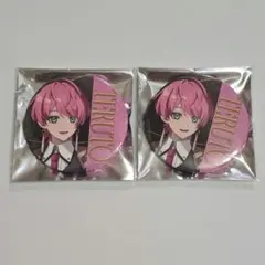 騎士X てるとくん 等身 缶バッジ 2個セット 洋装 New Year