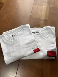 【メンズ】UNIQLO Tシャツ　2着組 UT x MoMA Tシャツ M