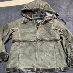 コムサデモードCOMME CA DU MODE 110A ムートン　黒コート美品