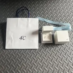 4℃(ヨンドシー)K10ホワイトゴールド(WG)ピアス 111826153202