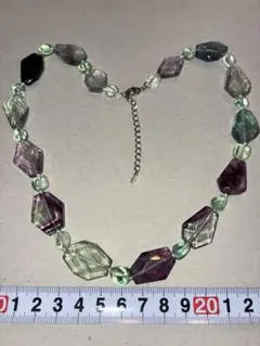 ☆美品☆大粒フローライト ネックレス