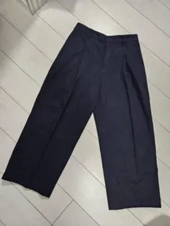 ユニクロ　ブラッシュドジャージワイドパンツ