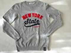 記名無し♪H&M　130～140サイズ　薄め長そでカットソー　綿100　ニット風
