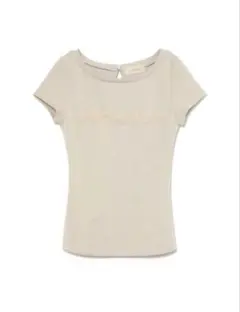 andmary Lacey mary logo tops ivory - メルカリ