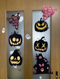 ハロウィン　ジャックオーランタン　壁飾り