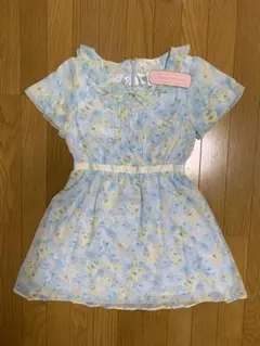 プライムパターン　花柄フリルワンピース　リボン