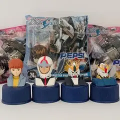 ガンダム　ペプシ　おまけ　ボトルキャップ　ミニフィギュア　7種セットのサムネイル