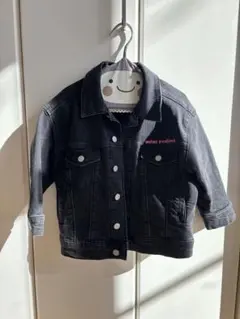 mini rodini ブラックデニムジャケット 3-5歳