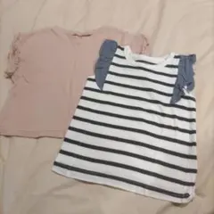 フリル付きトップス　２枚セット　90
