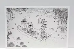 オリジナルイラスト ポストカード ジャングルクルーズ ハンドメイド アナログ 絵