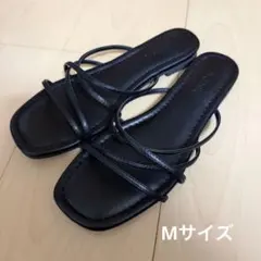 DISCOAT｜クロスラインストラップサンダル｜Mのサムネイル