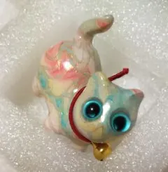 猫　置き物　スーダン　マーブル　【30】