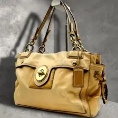 【希少】coach ハンドバッグ y2k ターンロック レザー ヴィンテージ