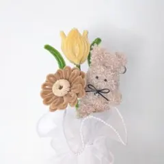 モールフラワー モールドール 枯れない花束 ブーケ ガーベラチューリップうさぎ