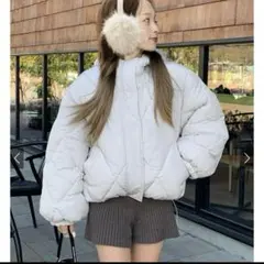 GRL グレイル フード付きキルティングショート丈ダウンジャケット[kd18]