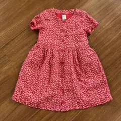 baby GAP 赤い花柄 半袖ワンピース 4歳